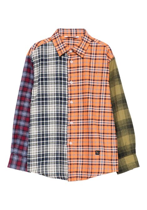 Camicia con design patchwork MANUEL RITZ | MR3222ARANCIONE